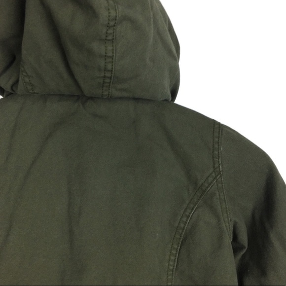 GAP Kids Jacket Utility Military Army Green Camo Hood Southwestern Size Small - Picture 6 of 14